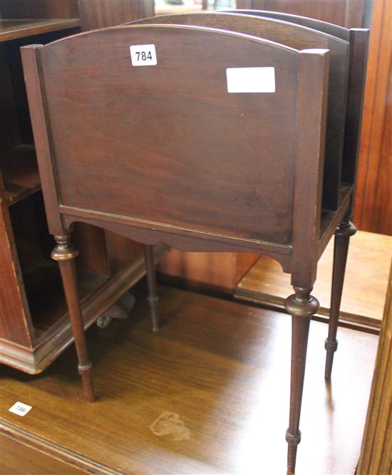 Mahogany magazine rack